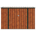 Tuinopslagdoos Bruin 214 x 82 x 132 cm Staal