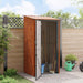 Tuinhuisjes Bruin 103 x 86 x 200 cm Metaal