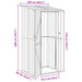 Tuinhuisjes Bruin 103 x 86 x 200 cm Metaal