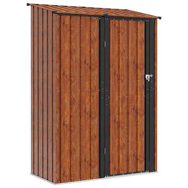 Tuinhuisjes Bruin 140,5 x 74 x 200 cm Metaal