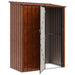 Tuinhuisjes Bruin 153,5 x 86 x 200 cm Metaal