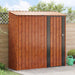 Tuinhuisjes Bruin 203,5 x 73 x 200 cm Metaal