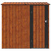 Tuinhuisjes Bruin 203,5 x 73 x 200 cm Metaal