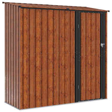 Tuinhuisjes Bruin 203 x 85,5 x 200 cm Metaal