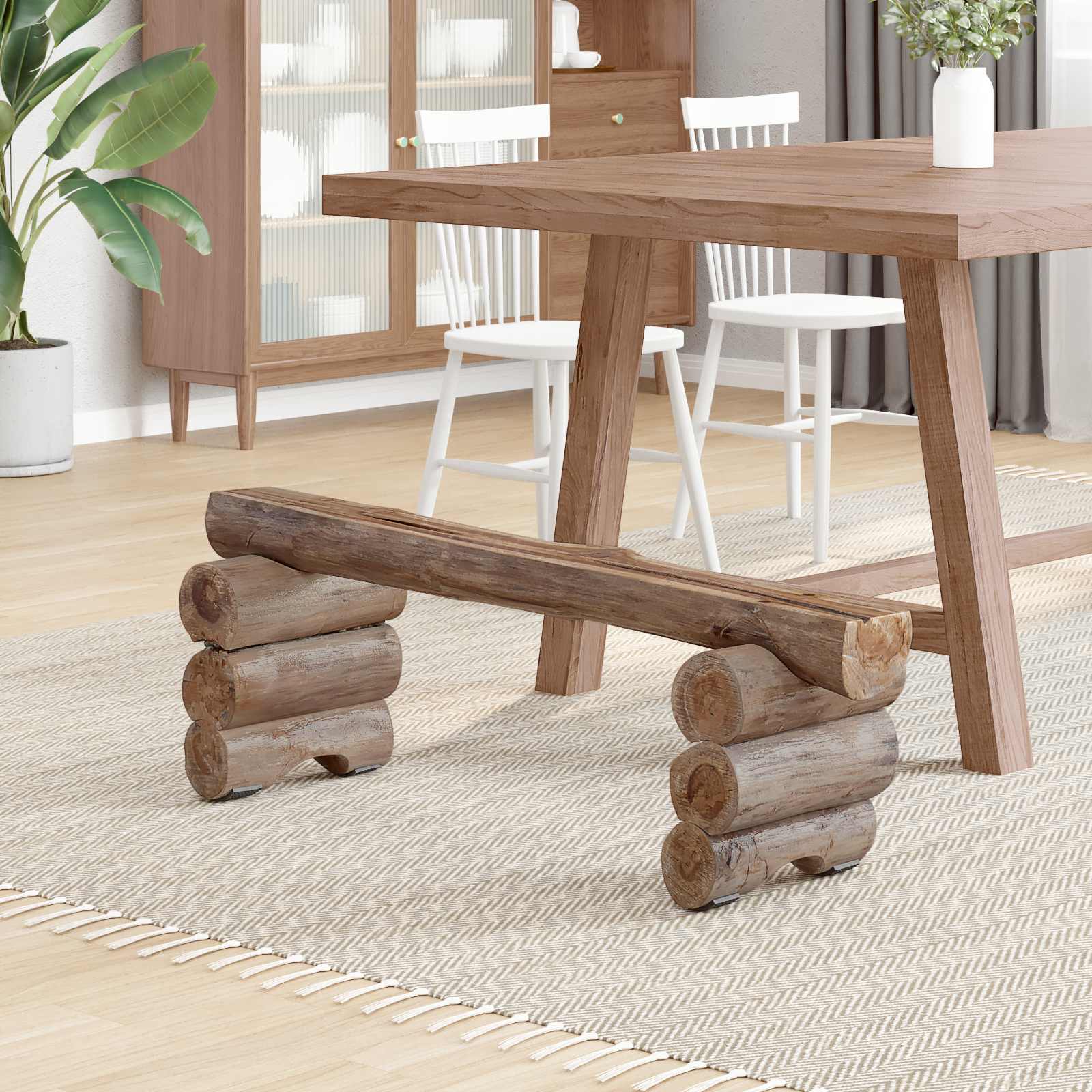 Bank Naturel 110 x 30 x 34 cm Massief Teakhout