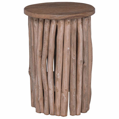 Kruk Naturel 30 x 30 x 45 cm Massief Teakhout