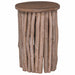 Kruk Naturel 30 x 30 x 45 cm Massief Teakhout