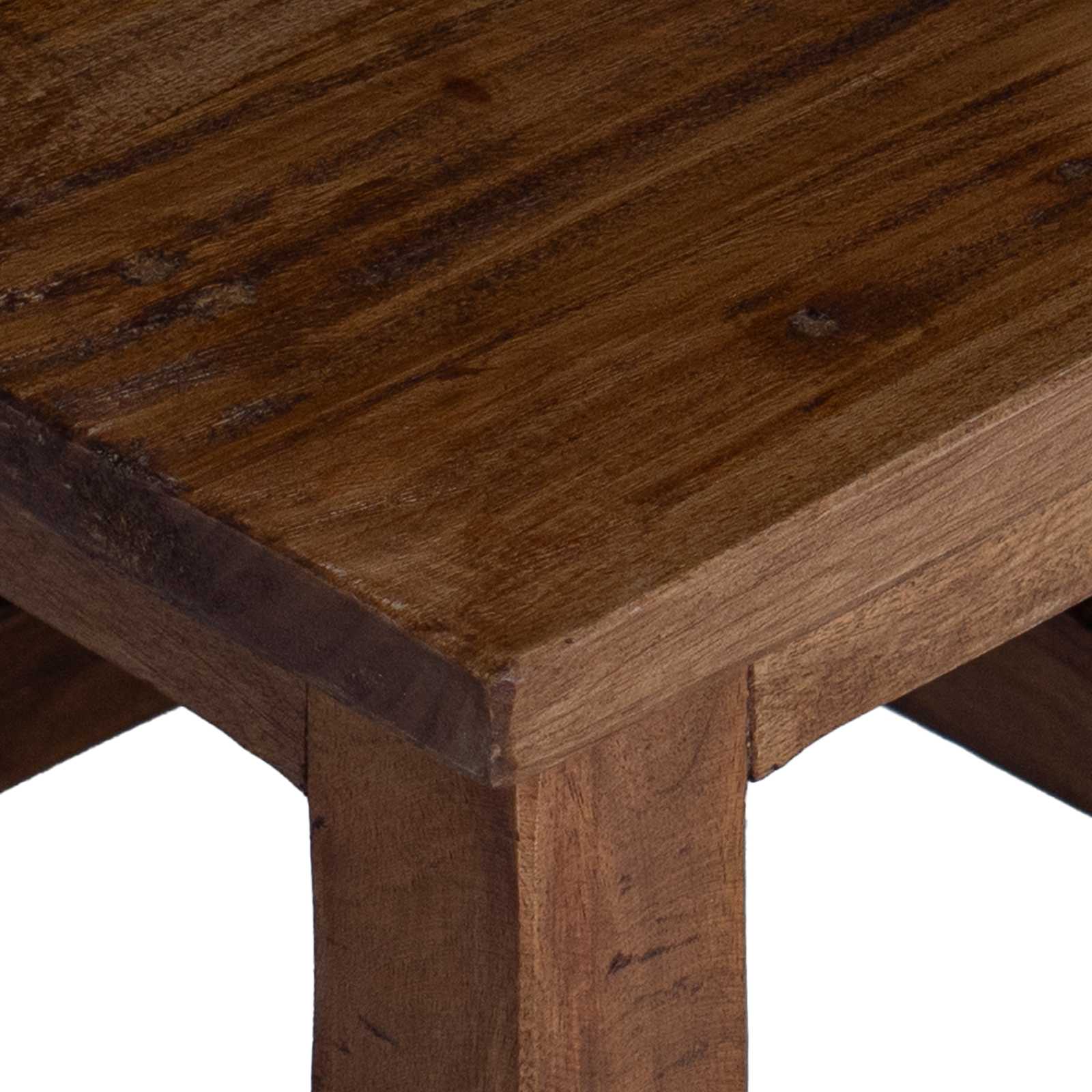Kruk Naturel 26 x 26 x 26 cm Mahoniehout