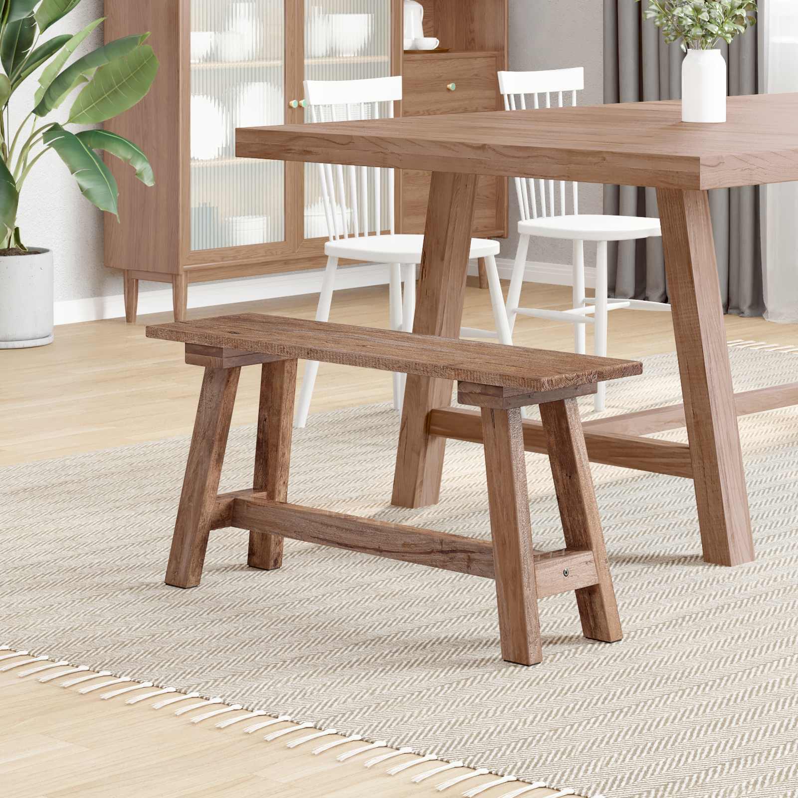 Bank Naturel 92 x 23,5 x 45,5 cm Massief mahoniehout