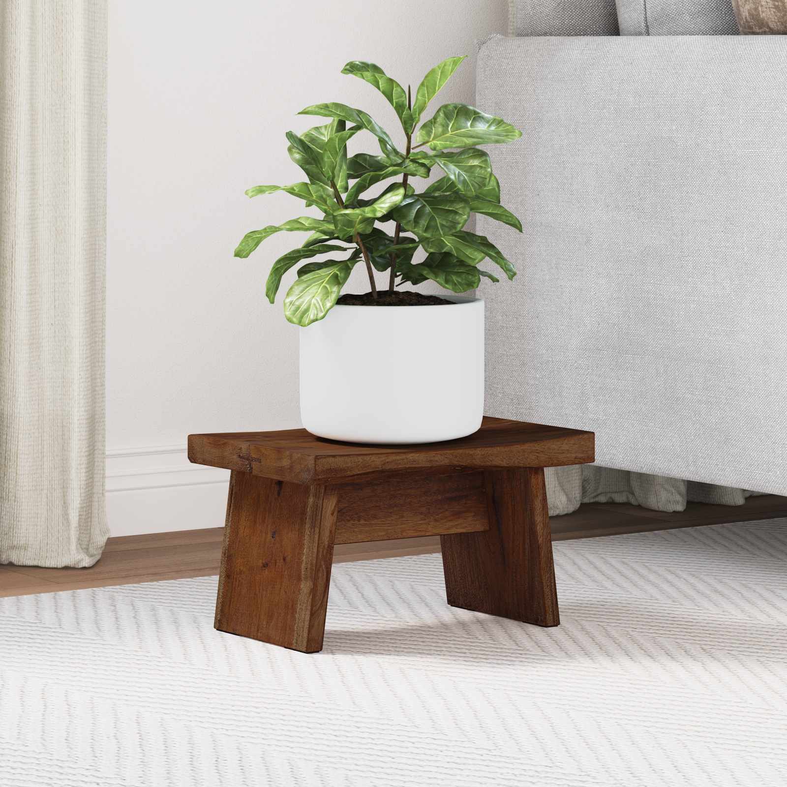 Kruk Naturel 29 x 20 x 17 cm Mahoniehout