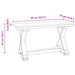 Bank Naturel 85 x 35 x 46 cm Massief gerecycled hout