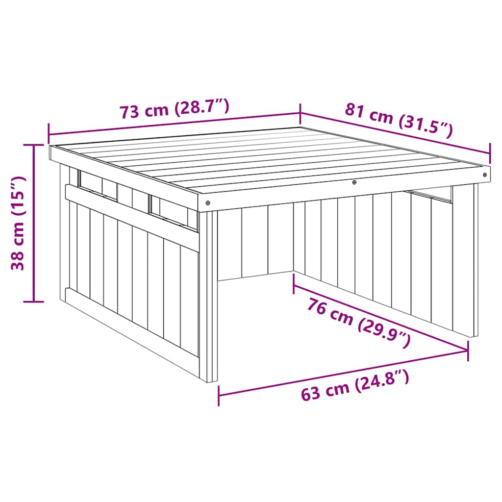 Grasmaaier Garage Bruin 73.5 x 81.5 x 38.5 cm