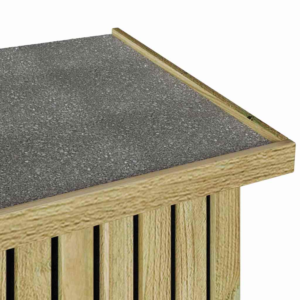 Tuinopslagdoos met opslag Naturel 119 x 44 x 58,5 cm
