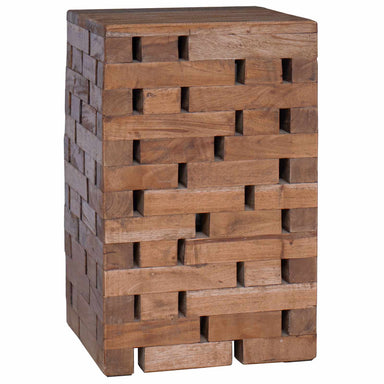 Kruk Naturel 29 x 29 x 48 cm Massief gerecycled hout