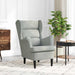 Fauteuil Lichtgrijs Fluweel