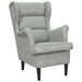 Fauteuil Lichtgrijs Fluweel