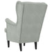 Fauteuil Lichtgrijs Fluweel