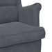 Fauteuil Donkergrijs Fluweel