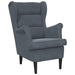 Fauteuil Donkergrijs Fluweel