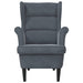 Fauteuil Donkergrijs Fluweel