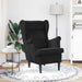 Fauteuil Zwart Fluweel