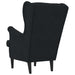 Fauteuil Zwart Fluweel