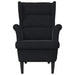 Fauteuil Zwart Fluweel