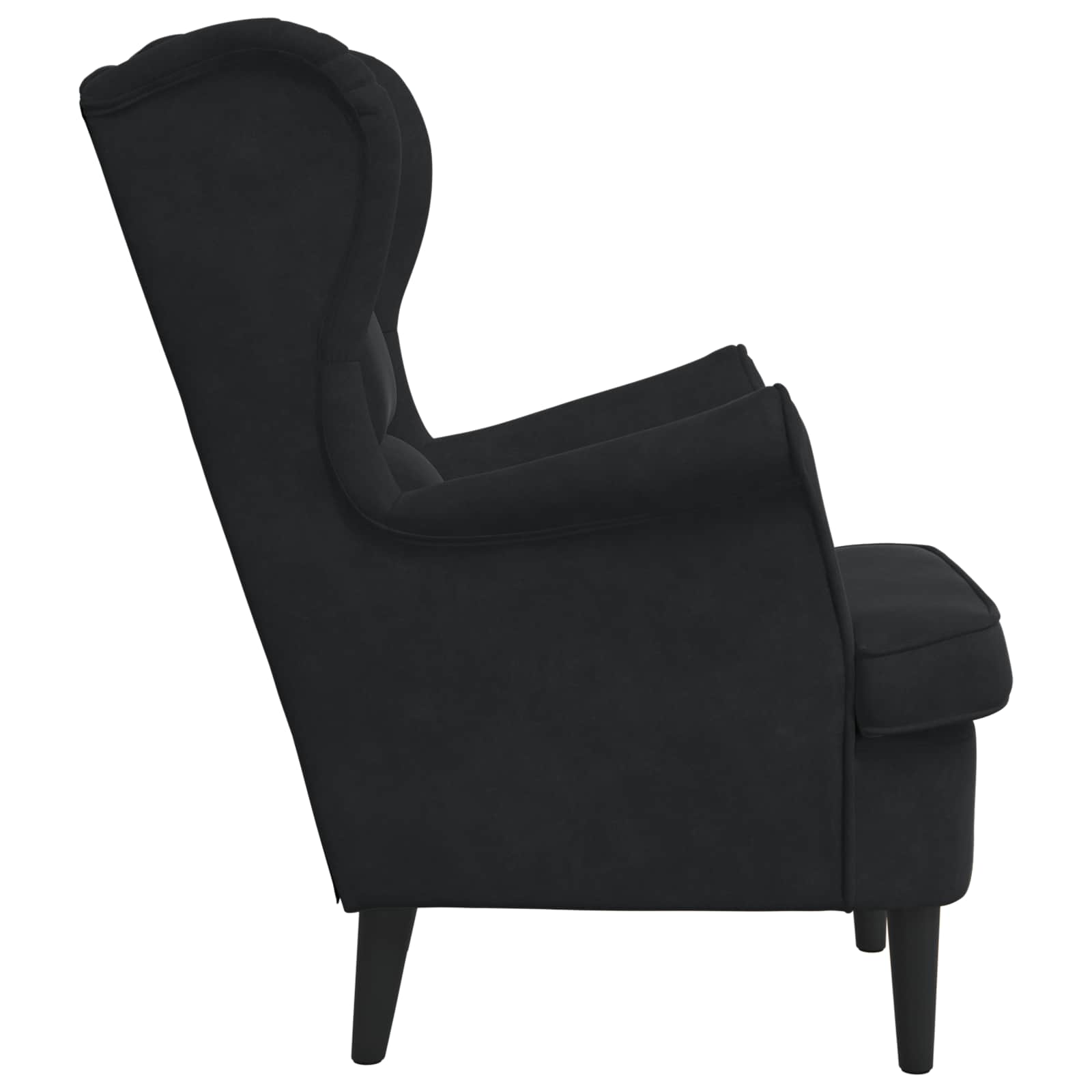 Fauteuil Zwart Fluweel