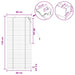 Venetiaanse jaloezie Eiken Look 60 x 130 cm 35 mm