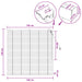 Venetiaanse jaloezie Eiken Look 140 x 130 cm 35 mm