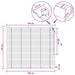 Venetiaanse jaloezie Eiken Look 160 x 130 cm 35 mm