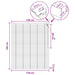Venetiaanse jaloezie Eiken Look 130 x 160 cm 35 mm