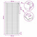 Venetiaanse jaloezie Eiken Look 105 x 250 cm 35 mm