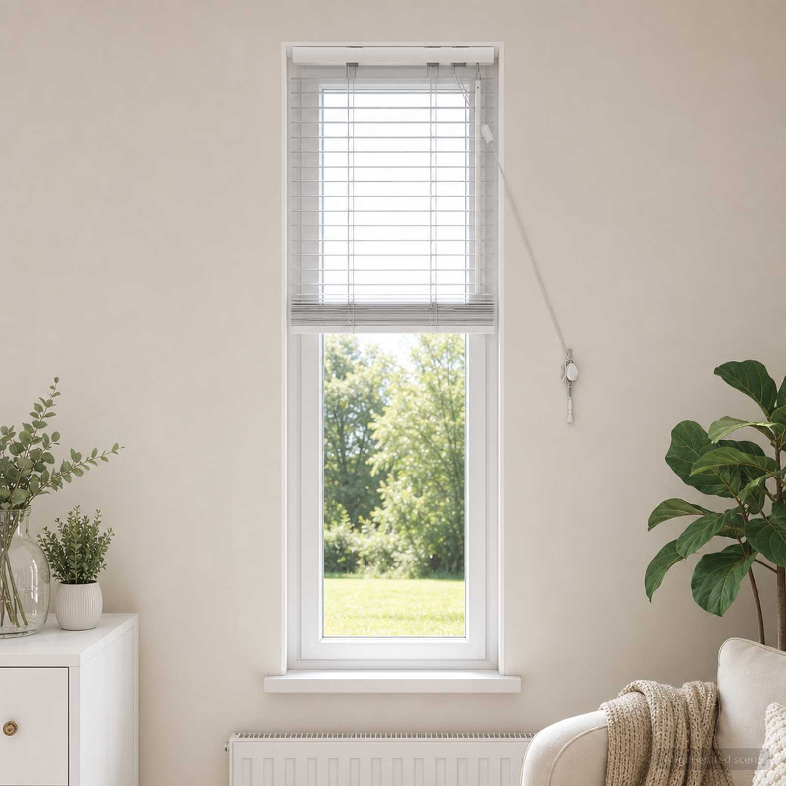 Venetiaanse jaloezie Wit 45 x 130 cm 35 mm