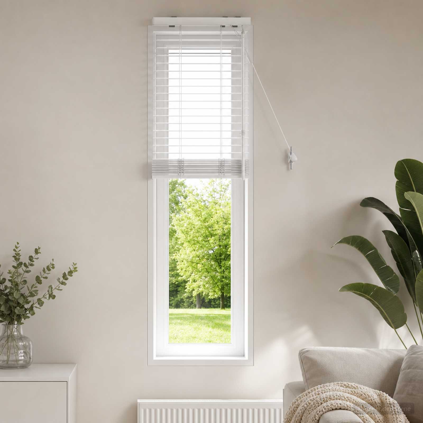 Venetiaanse jaloezie Wit 50 x 160 cm 35 mm