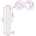 Venetiaanse jaloezie Wit 45 x 160 cm 35 mm