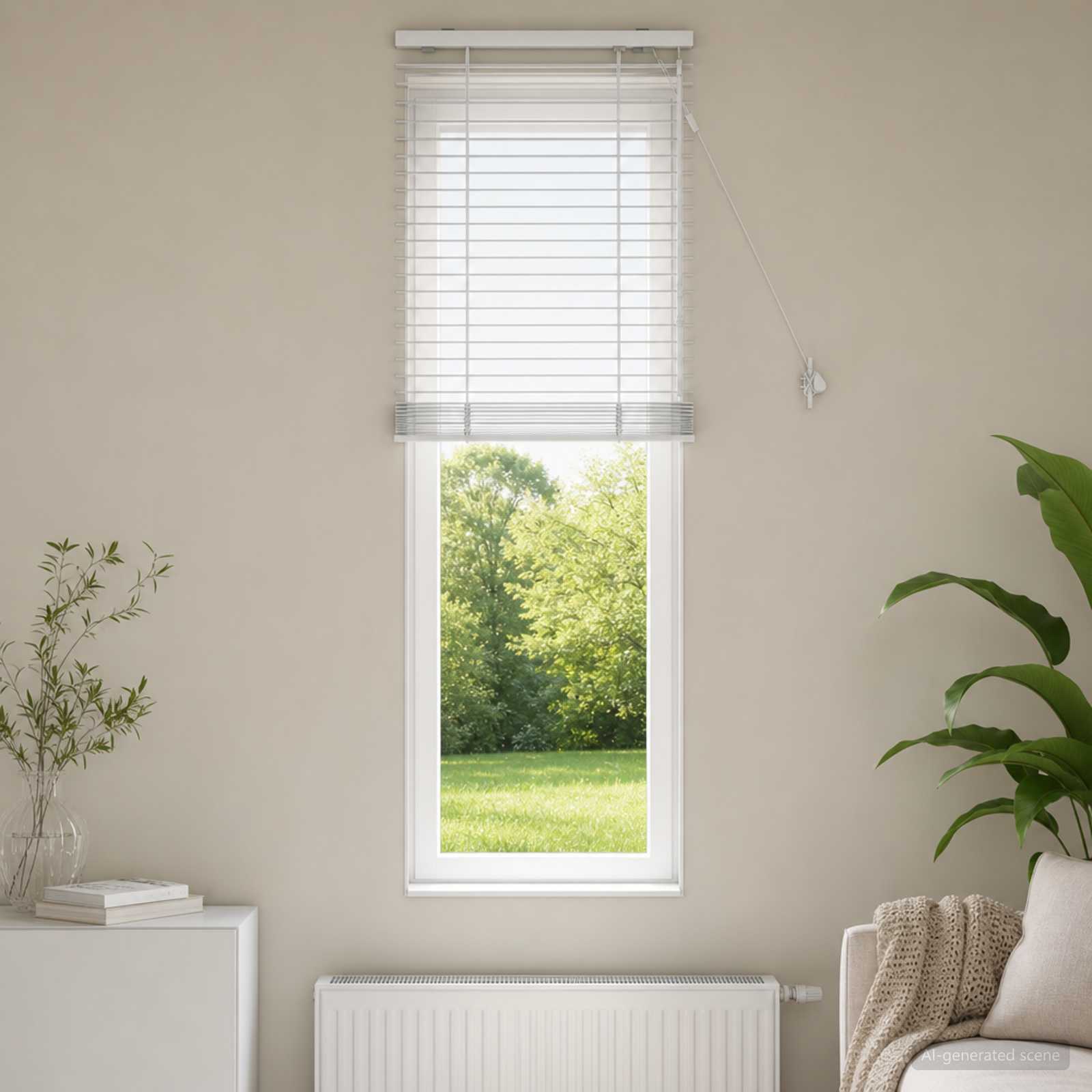 Venetiaanse jaloezie Wit 55 x 160 cm 35 mm