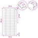 Venetiaanse jaloezie Wit 70 x 160 cm 35 mm