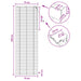 Venetiaanse jaloezie Wit 75 x 250 cm 35 mm