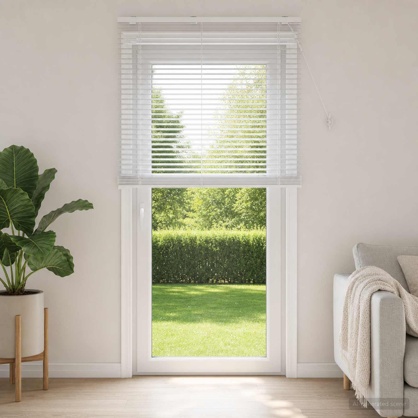 Venetiaanse jaloezie Wit 120 x 250 cm 35 mm