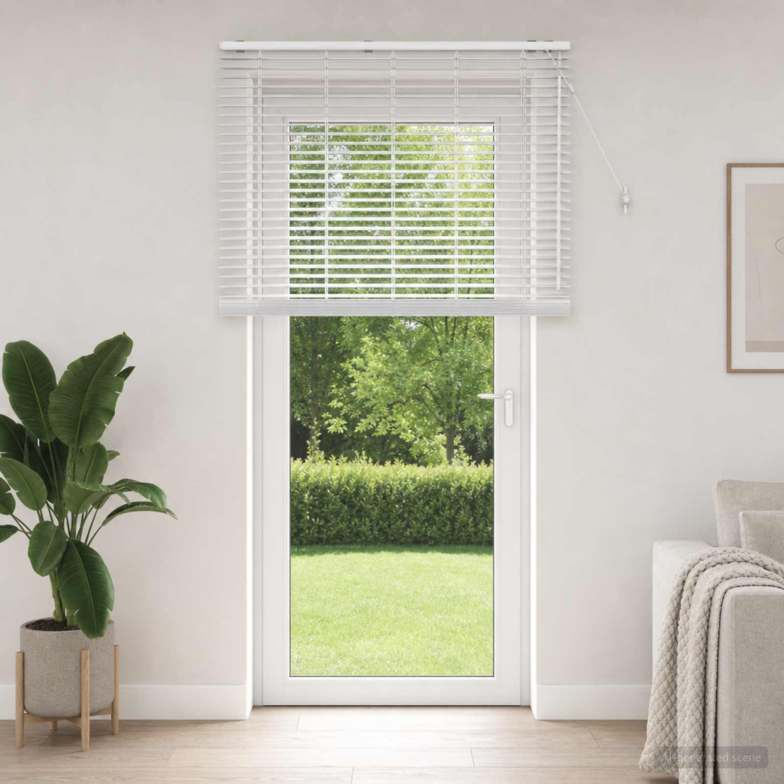 Venetiaanse jaloezie Wit 140 x 250 cm 35 mm