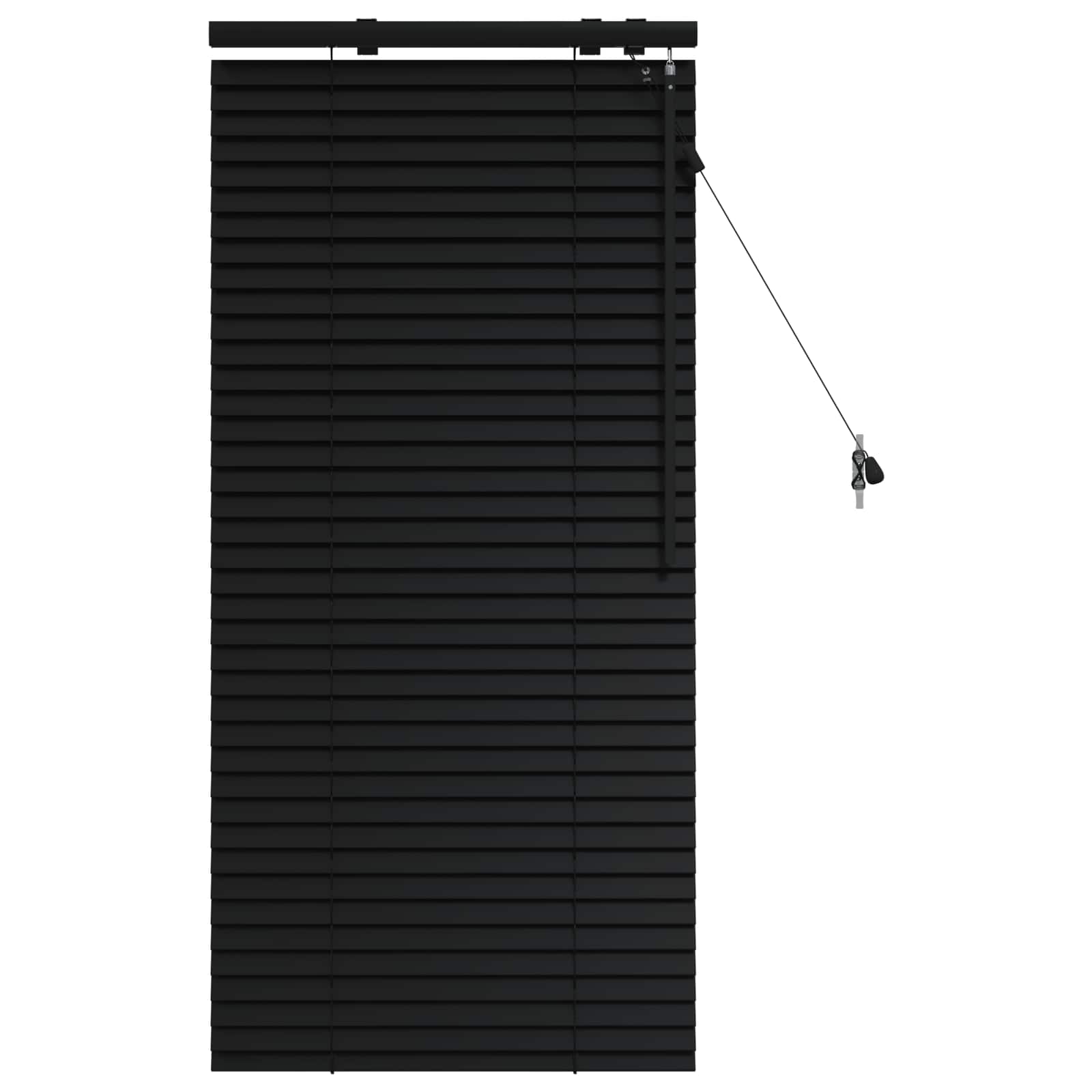 Venetiaanse jaloezie Zwart 55 x 130 cm 35 mm