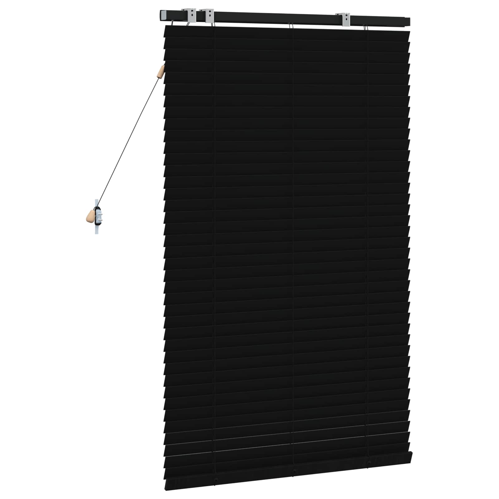 Venetiaanse jaloezie Zwart 70 x 130 cm 35 mm