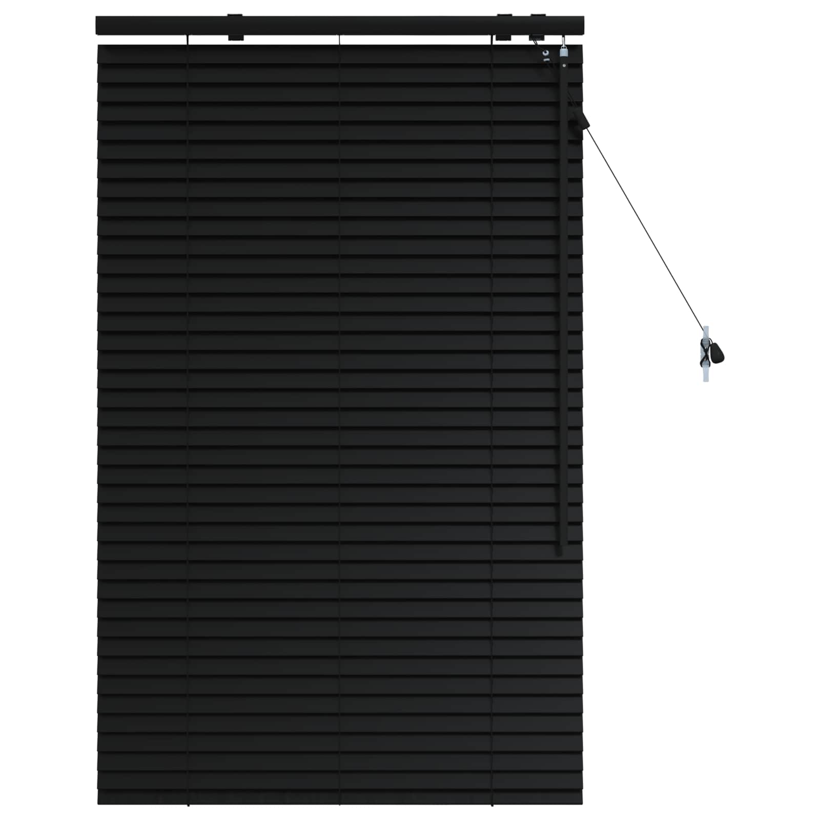Venetiaanse jaloezie Zwart 95 x 130 cm 35 mm