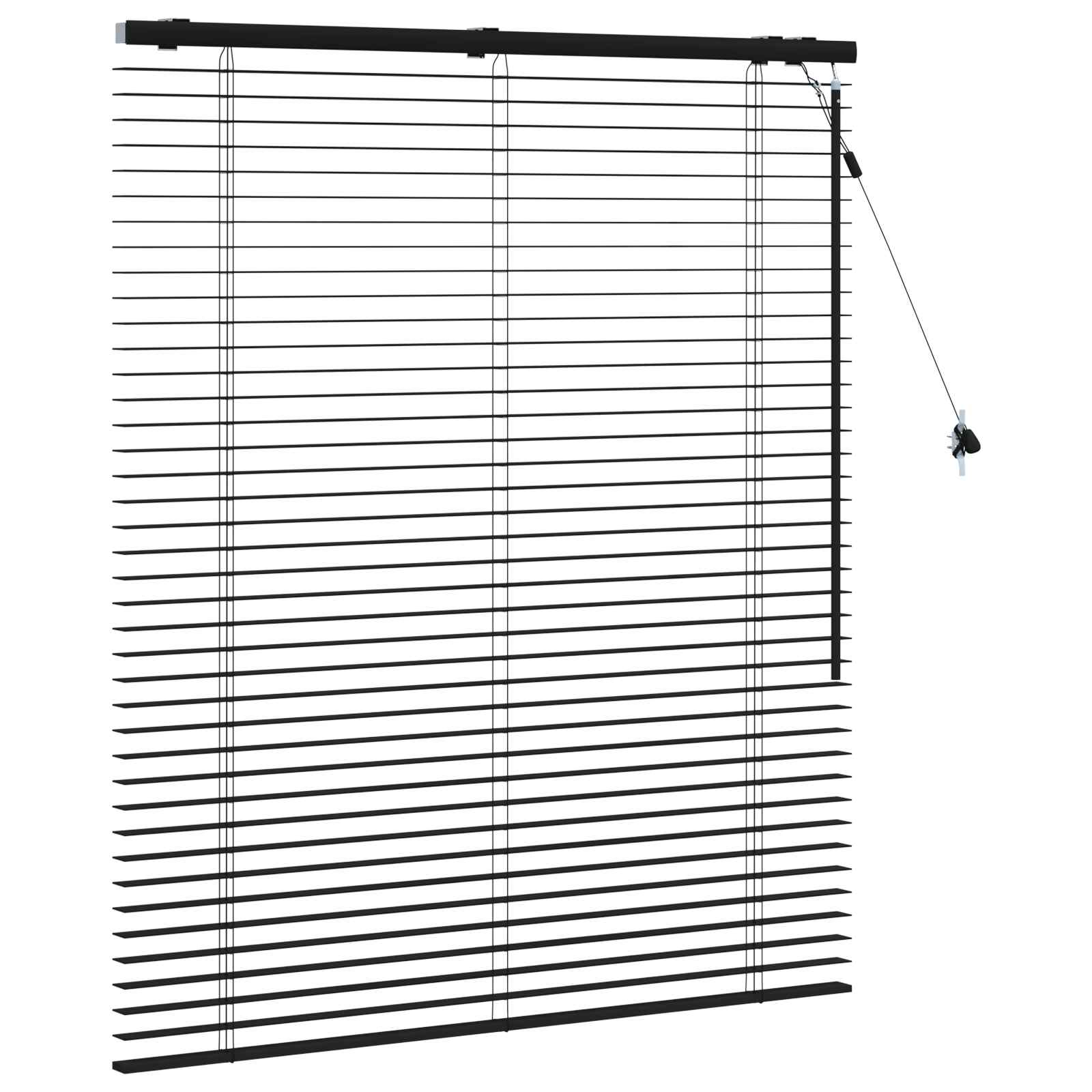 Venetiaanse jaloezie Zwart 110 x 130 cm 35 mm