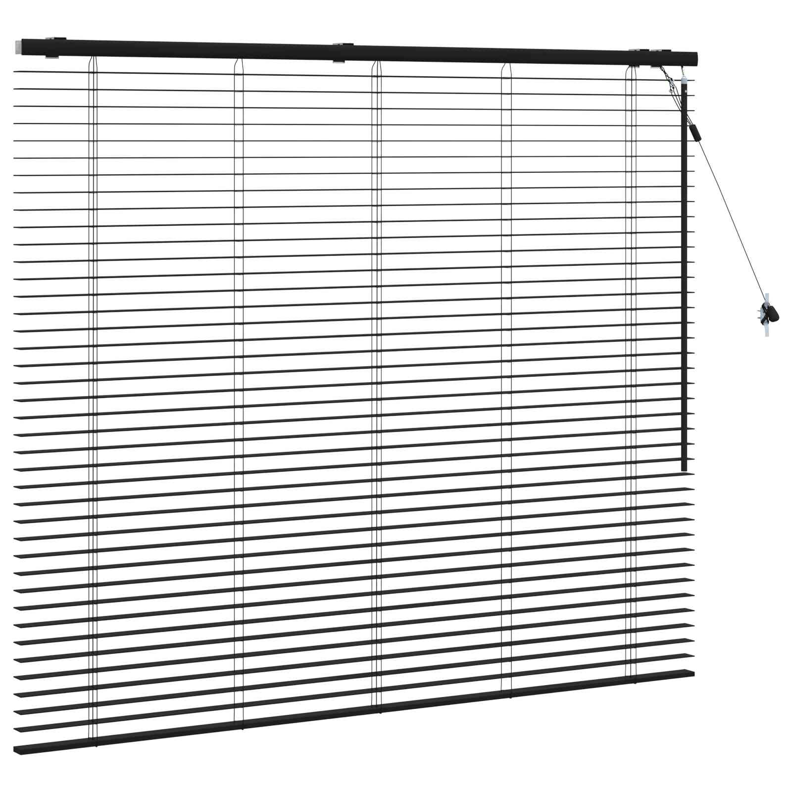 Venetiaanse jaloezie Zwart 135 x 130 cm 35 mm