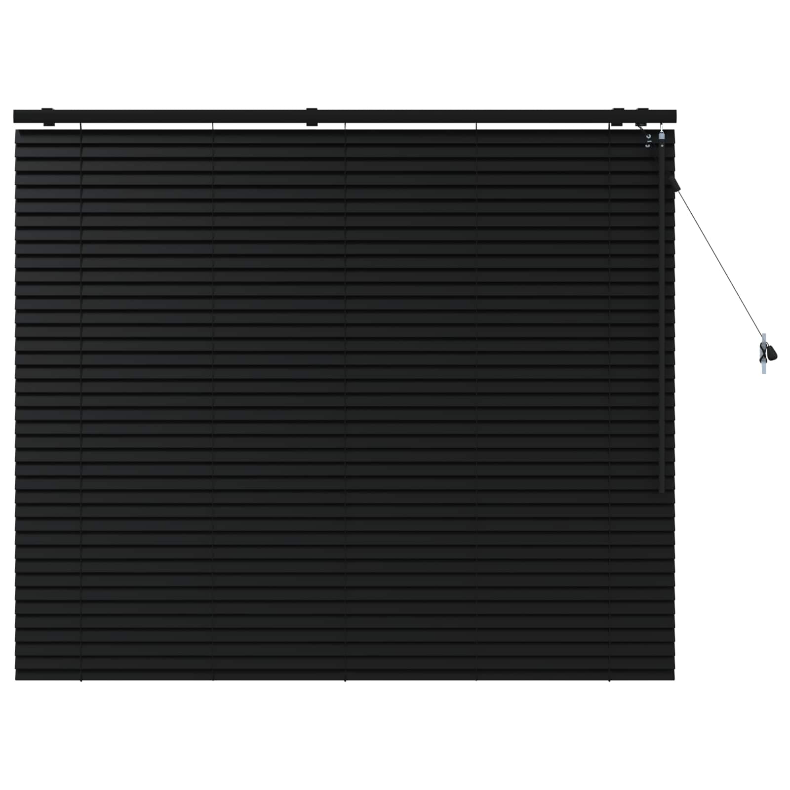 Venetiaanse jaloezie Zwart 140 x 130 cm 35 mm