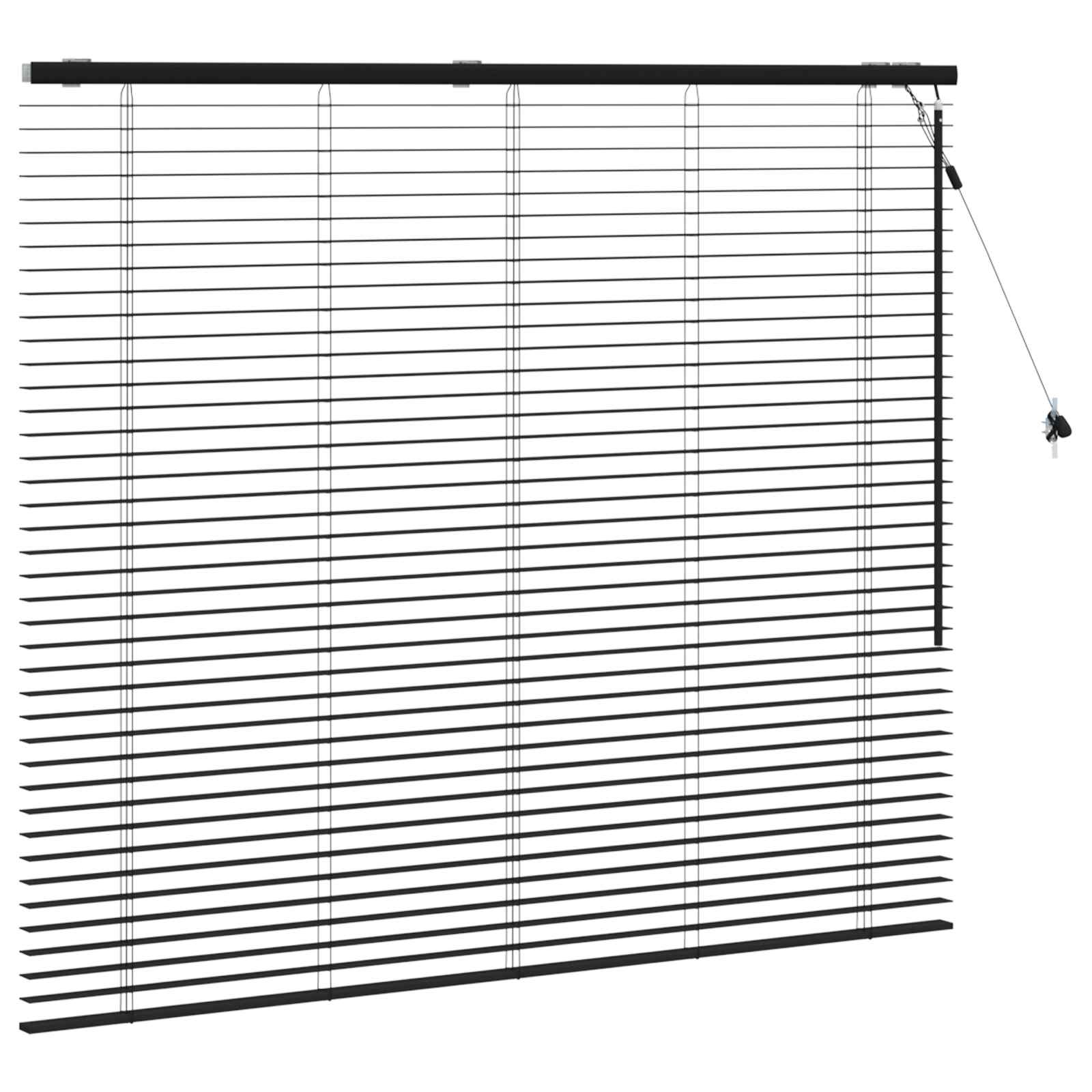 Venetiaanse jaloezie Zwart 145 x 130 cm 35 mm