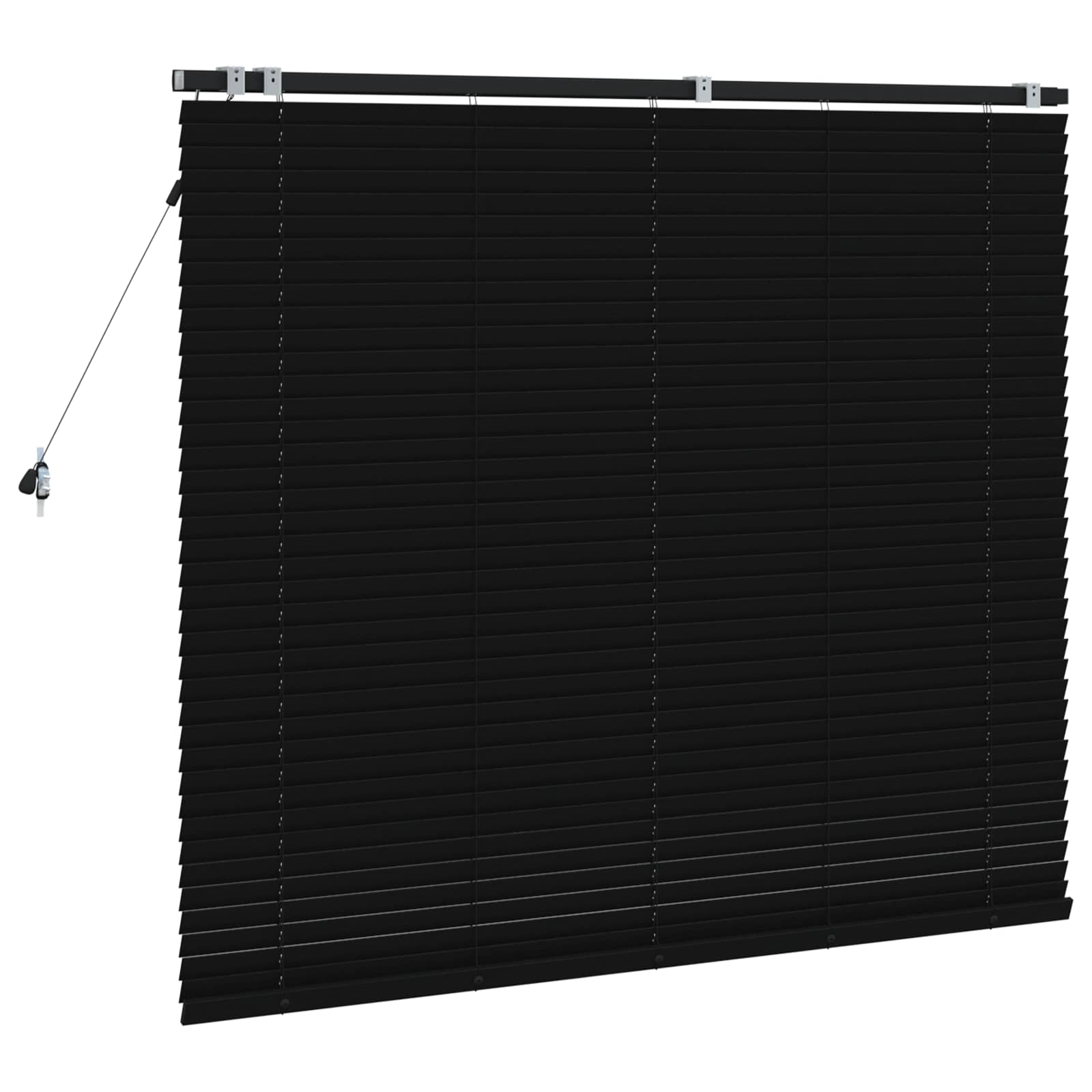 Venetiaanse jaloezie Zwart 145 x 130 cm 35 mm