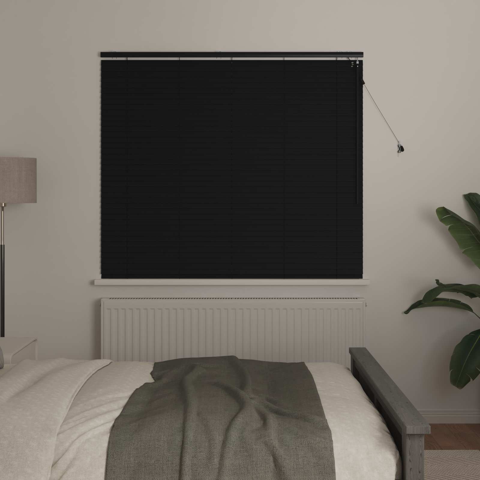 Venetiaanse jaloezie Zwart 150 x 130 cm 35 mm